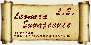Leonora Suvajčević vizit kartica